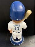 5/10 JUSTIN TURNER DODGERS SIGNED 3FT BOBBLEHEAD "2020 WS CHAMPS" PSA 9A70668