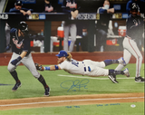 JUSTIN TURNER DODGERS SIGNED 24X28 CANVAS "2020 WS CHAMPS. THE TAG" PSA 9A70586