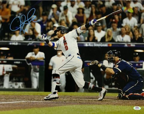 JUSTIN TURNER DODGERS SIGNED 16X20 2021 ALL STAR GAME PHOTO PSA WITNESS