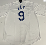 GAVIN LUX DODGERS 2020 WORLD SERIES CHAMPION SIGNED NIKE JERSEY MLB YP369511 YHN