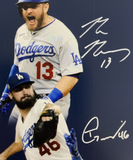 17/20 DODGERS 2020 WORLD SERIES 16X20 PHOTO WITH 10 AUTOGRAPHS MUNCY TAYLOR PSA