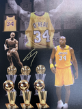 8/34 SHAQUILLE O'NEAL LAKERS MVP SIGNED 20X30 LE CANVAS EDIT PRINT PSA WITNESS