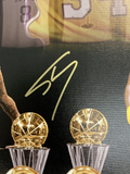 11/34 SHAQUILLE O'NEAL LAKERS MVP SIGNED 20X30 LE CANVAS EDIT PRINT PSA WITNESS